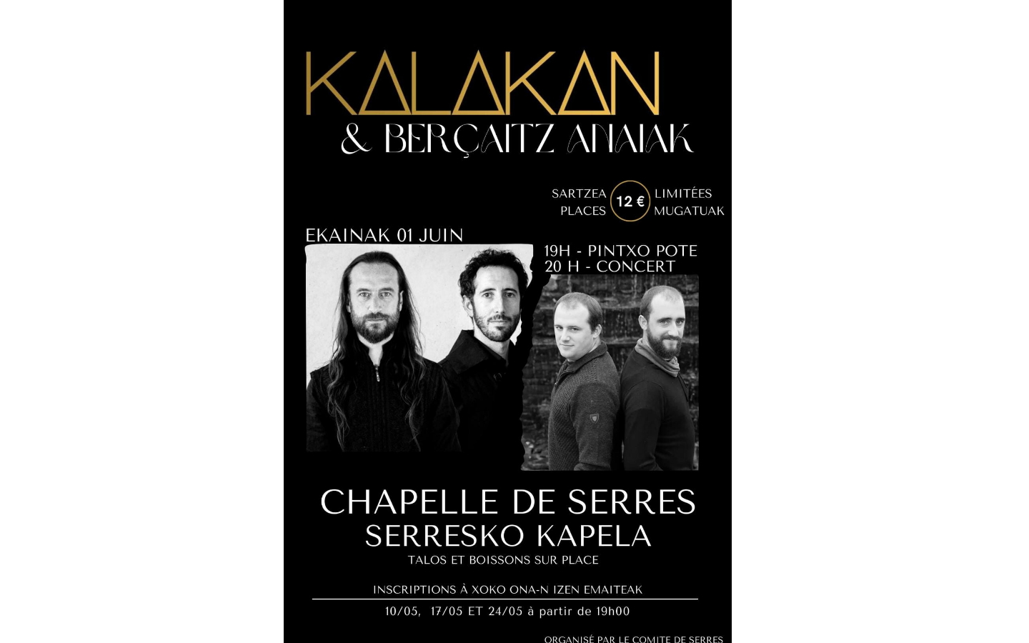 Kantaldi a cappella avec Kalakan, Berçaitz Anaiak