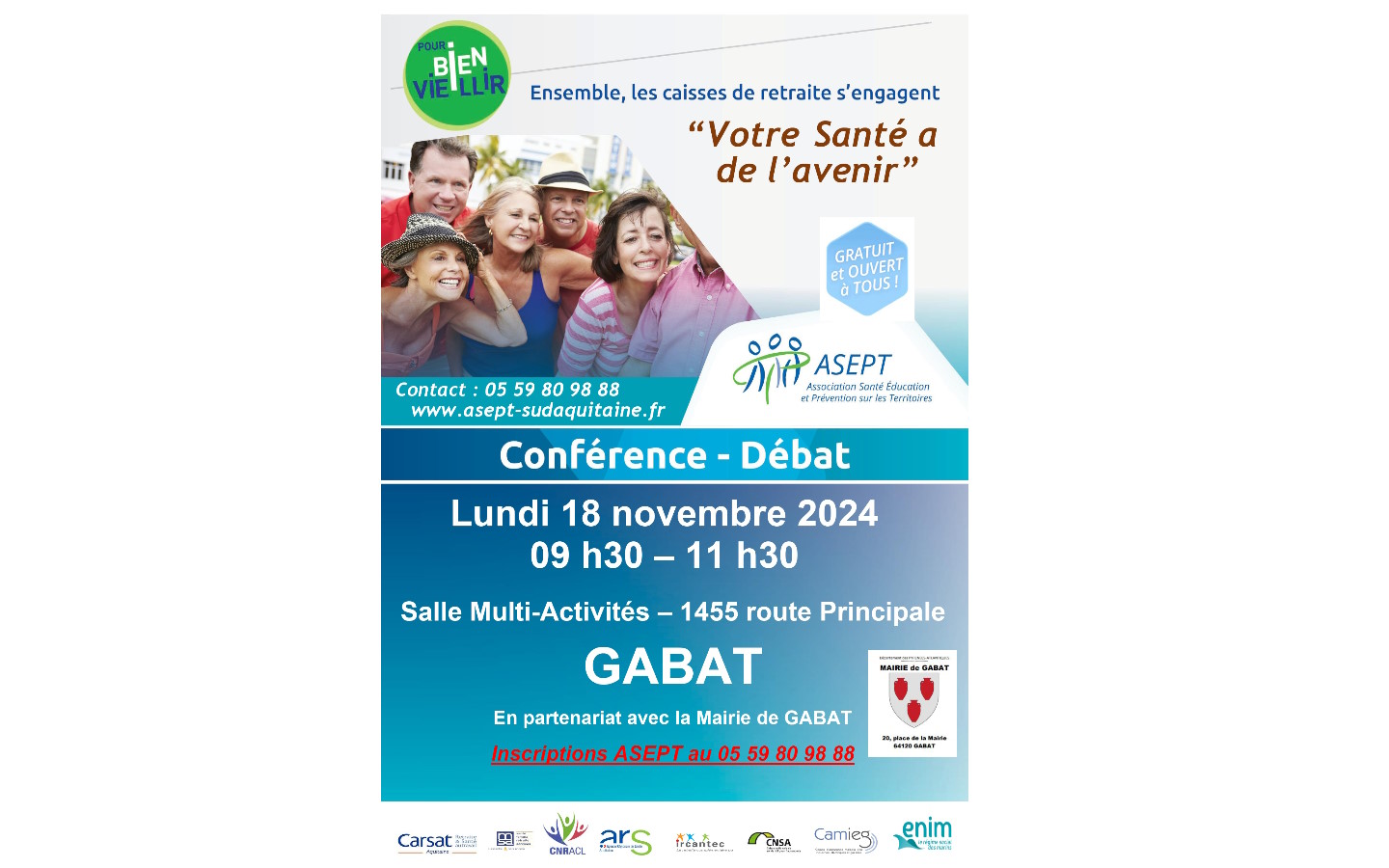 Conférence-débat "Votre santé a de l'avenir" p ...