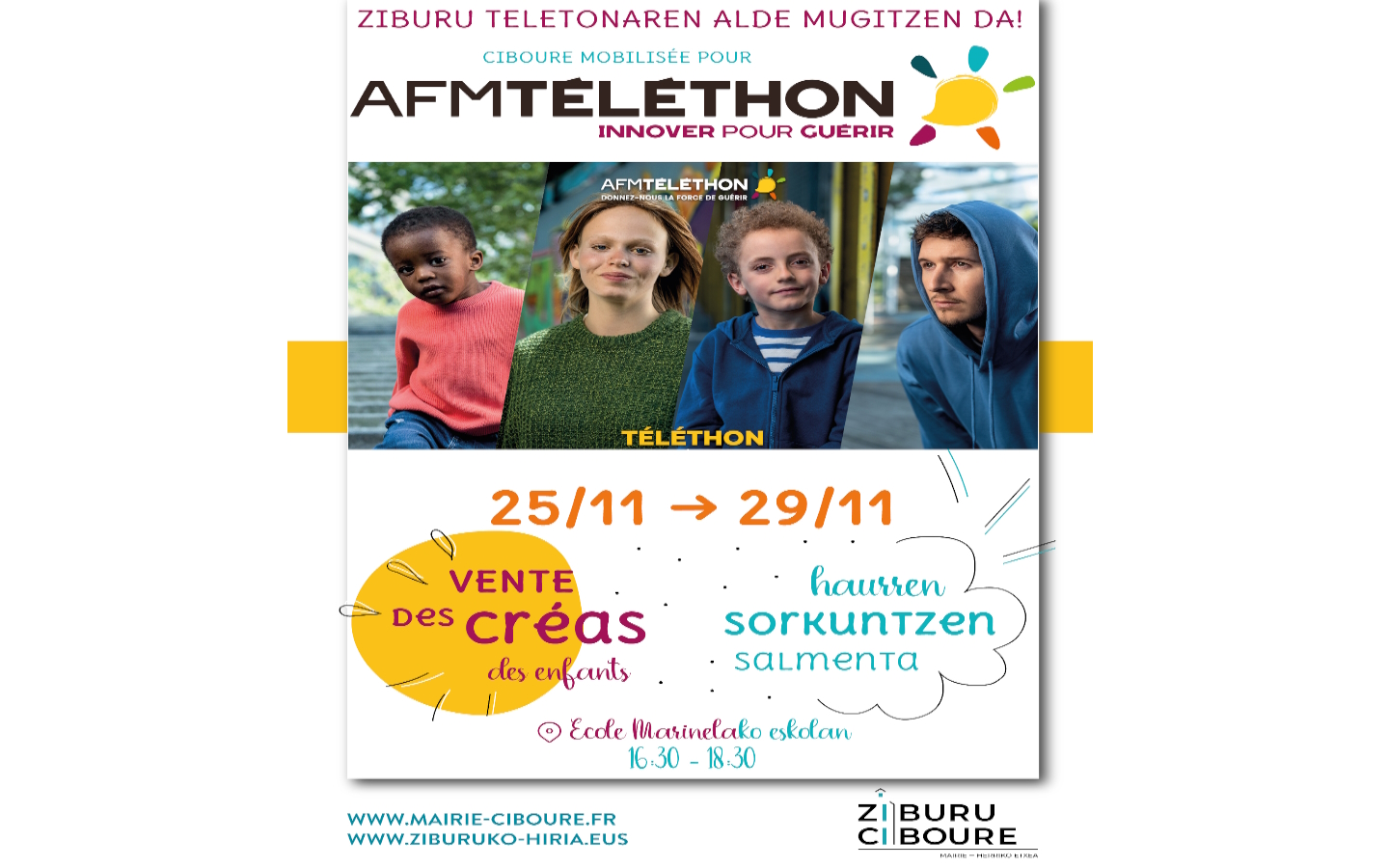 Téléthon : vente des créas des enfants