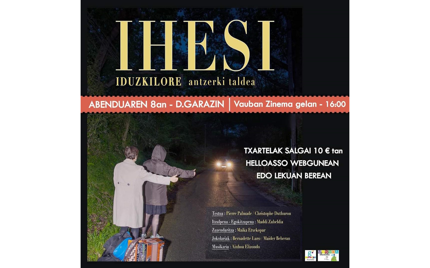 Antzerkia : théâtre en basque : Ihesi par la t ...