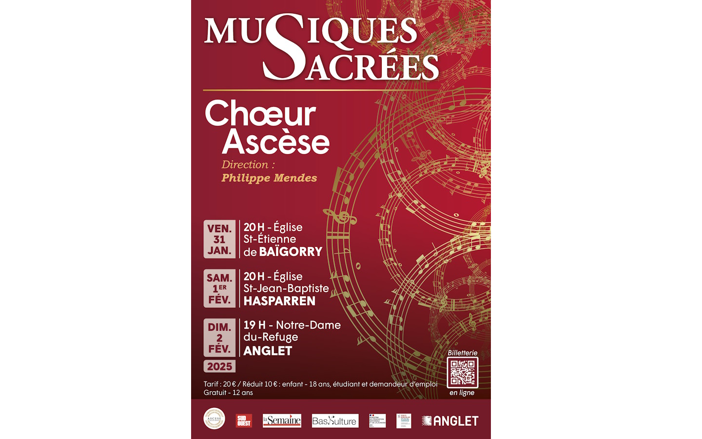 Musiques sacrées par le Choeur Ascèse