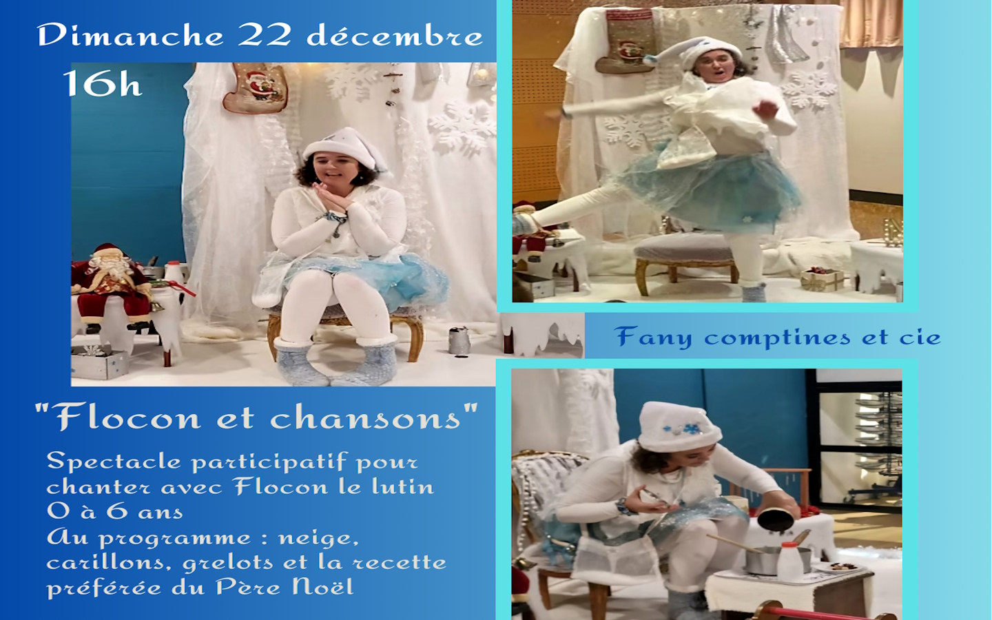 Spectacle participatif "Flocon et chansons"