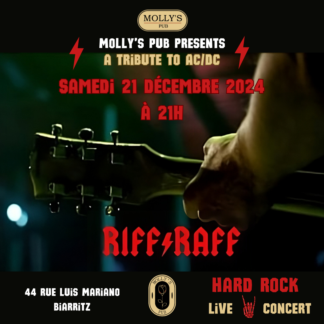 Riff⚡️Raff - Concert tribute AC/DC au Molly's Pub