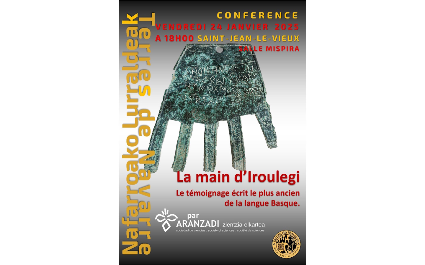 Conférence : la main d'Iroulegi, le témoignage ...