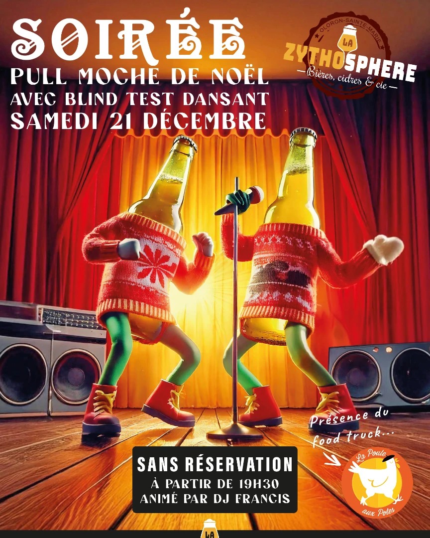 Soirée pull moche de Noël et blind test