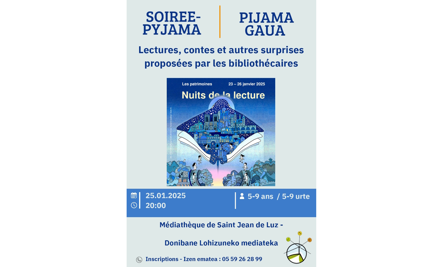 Soirée pyjama à la médiathèque