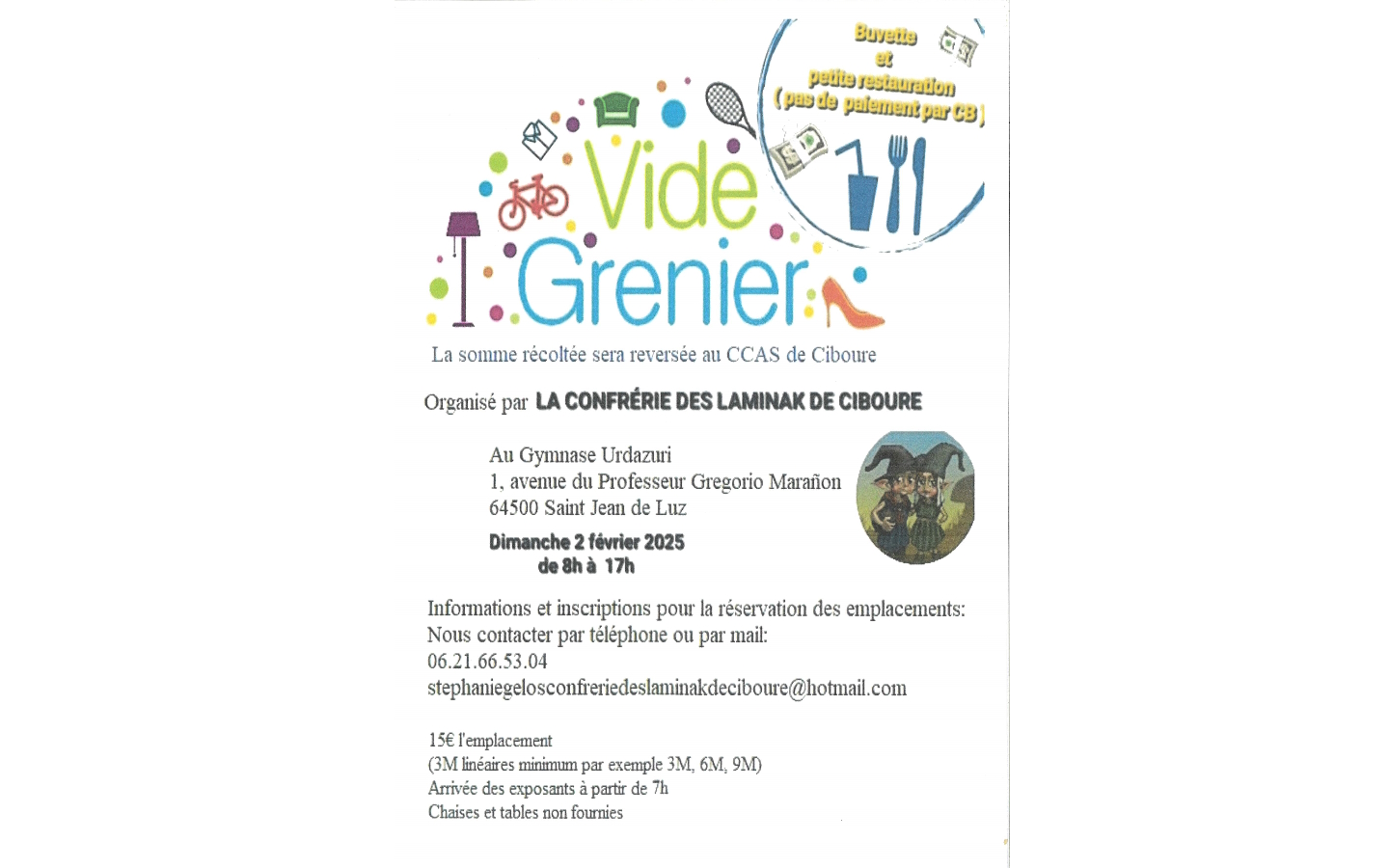 Vide grenier organisé par la confrérie des lam ...