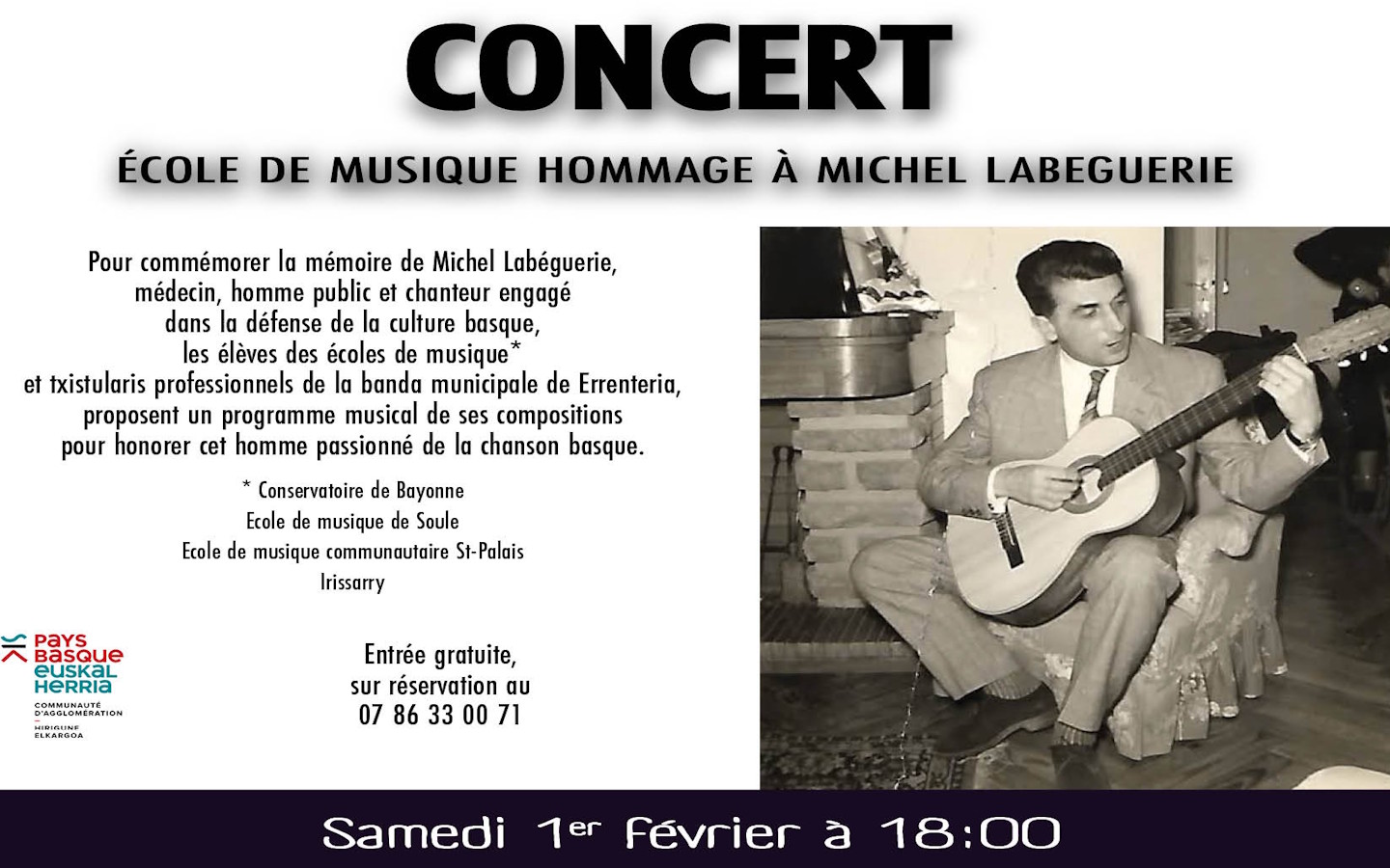 Concert de l'école de musique Amikuze - Hommag ...