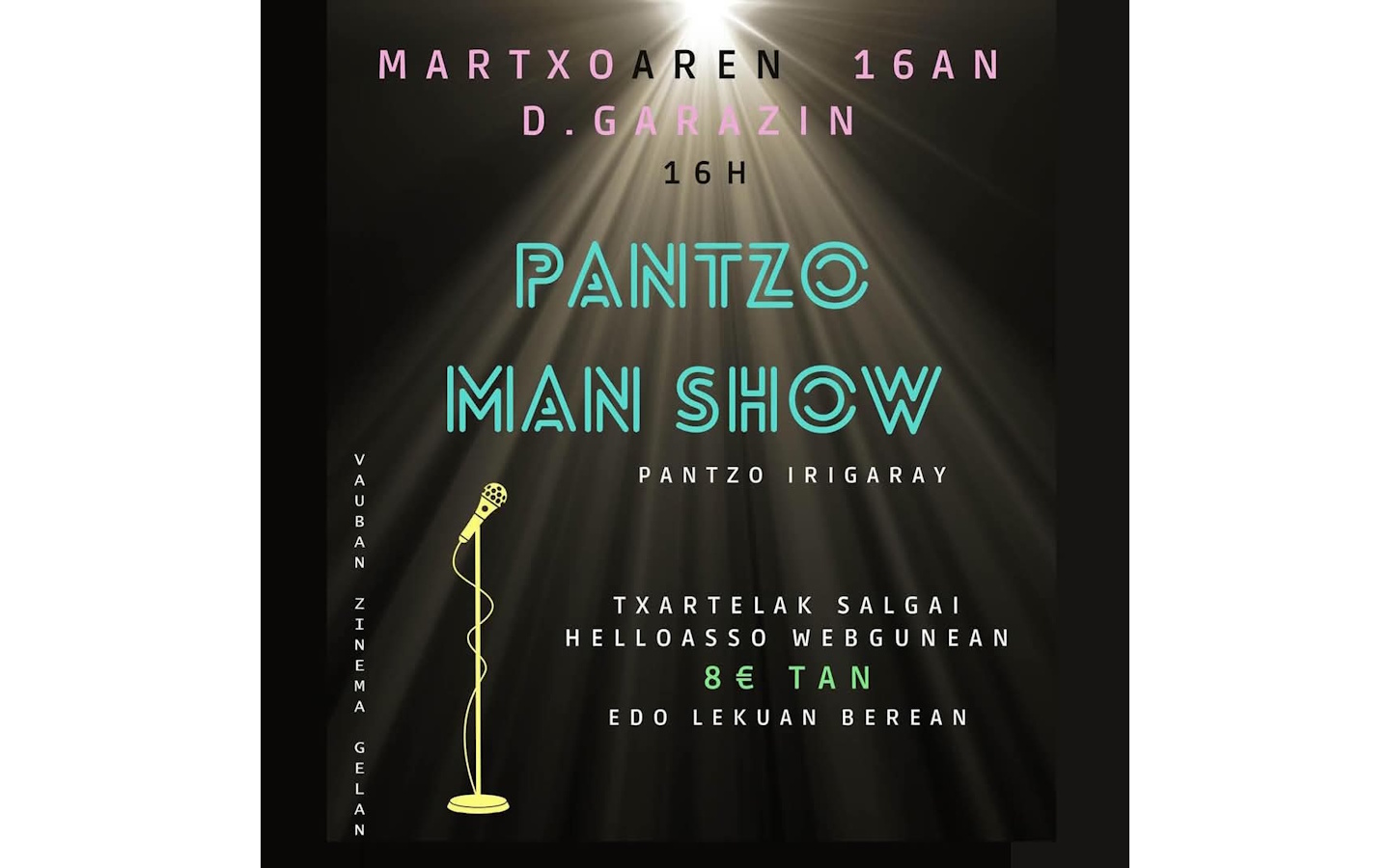 Pantzo Man Show par Pantzo Irigarray