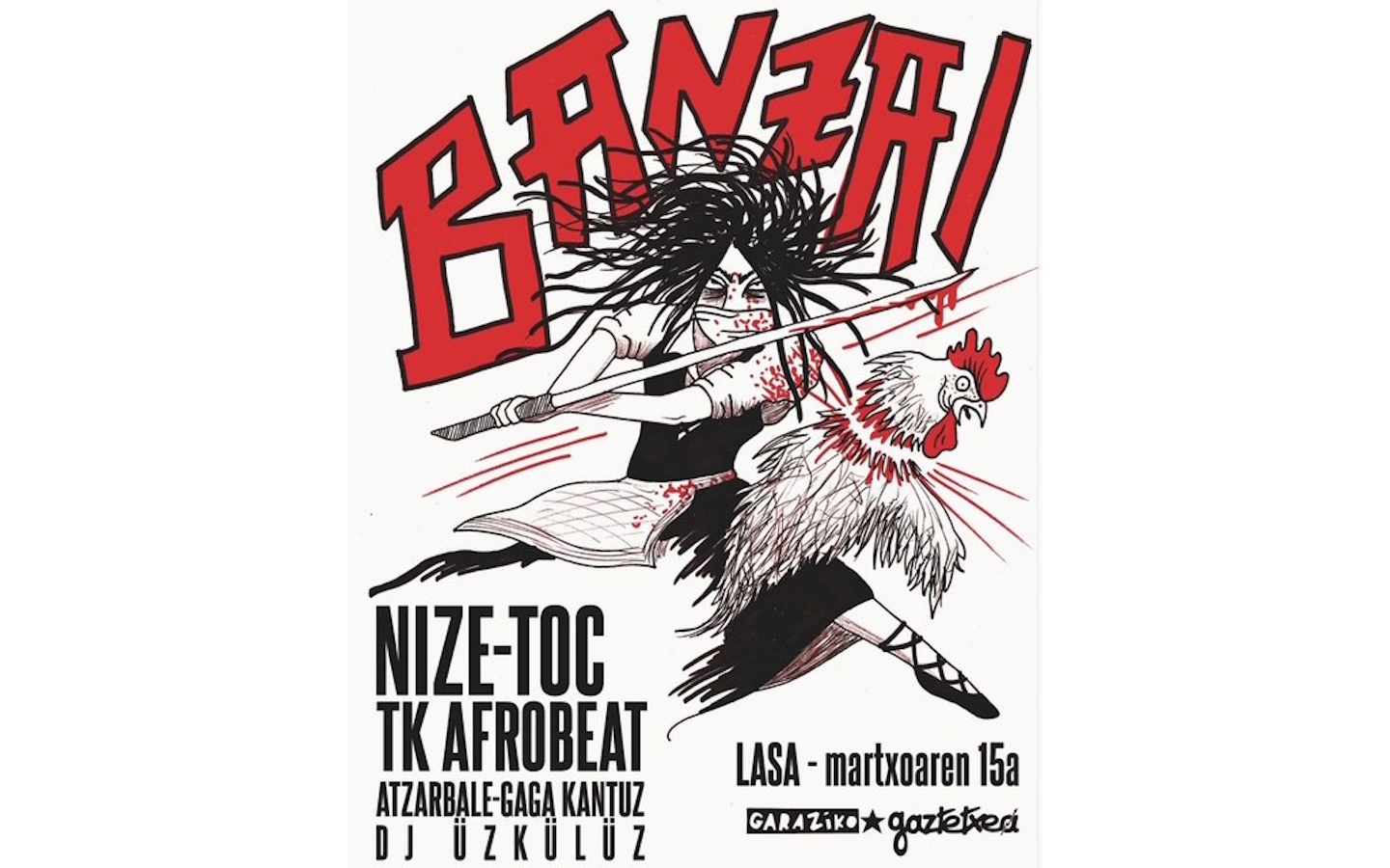 Banzai : concerts : Nize + Toc + TK Afrobeat + ...