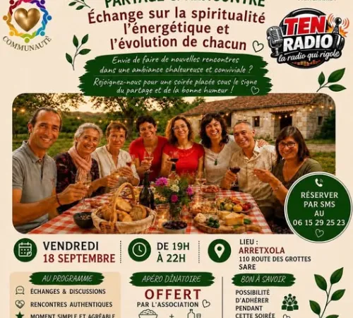 soirée rencontre échange spirituelle