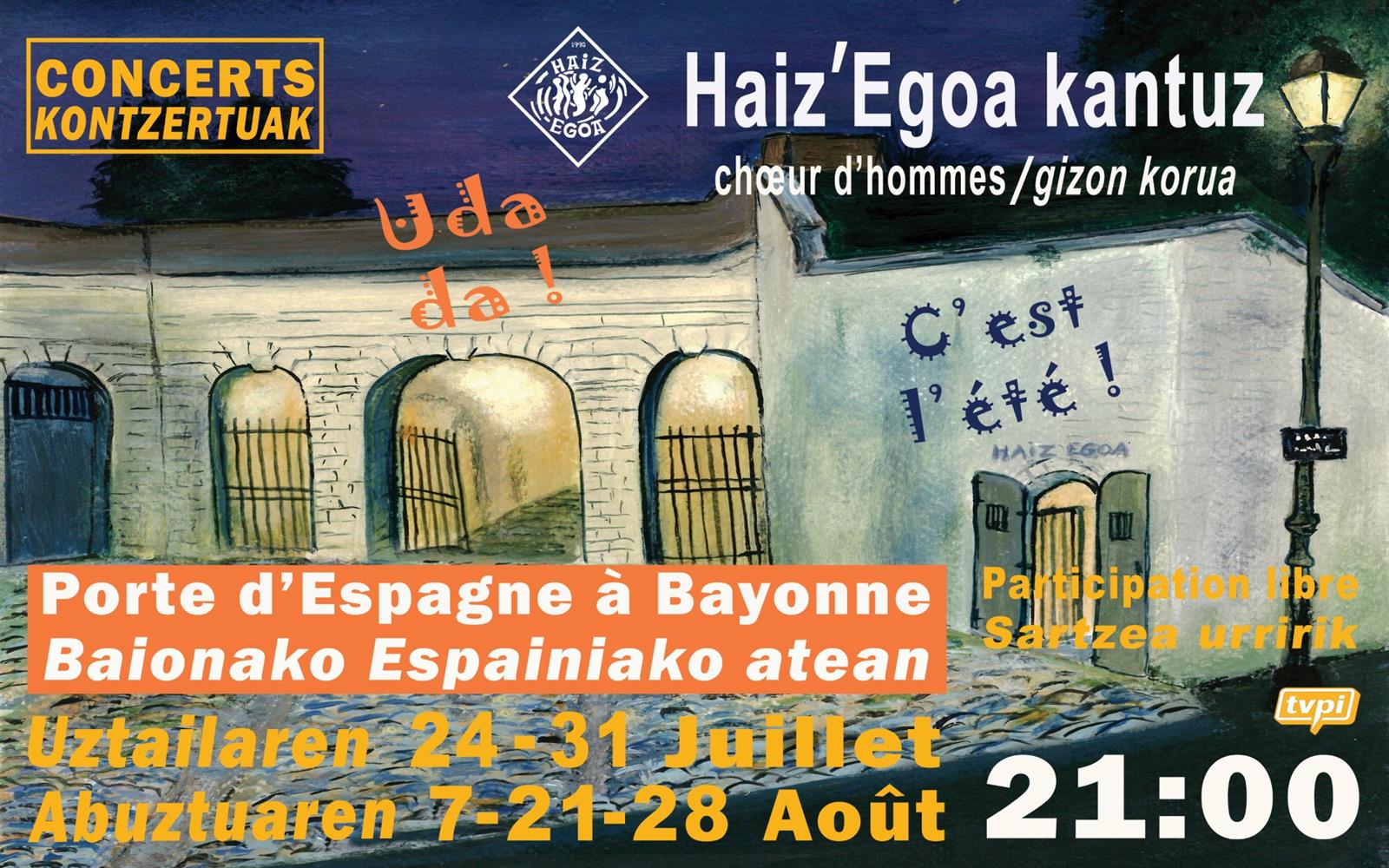 Concert choeur d'hommes Haiz Egoa