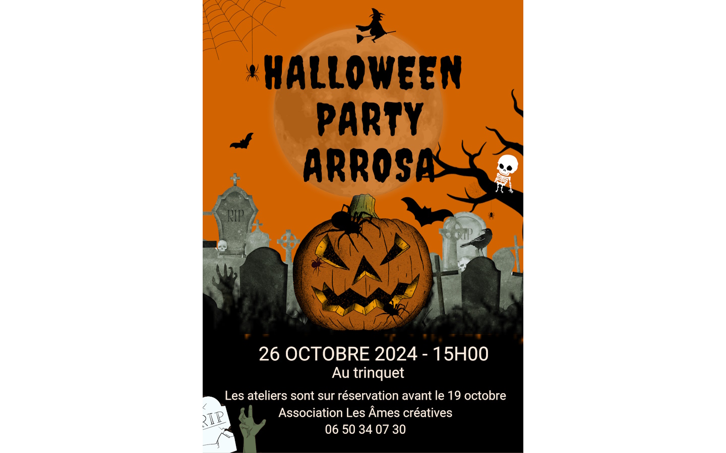 Halloween party Arrossa : ateliers pour enfant ...