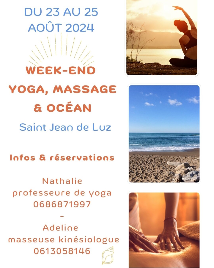 Escale 64 : Week-end Yoga, massage et océan