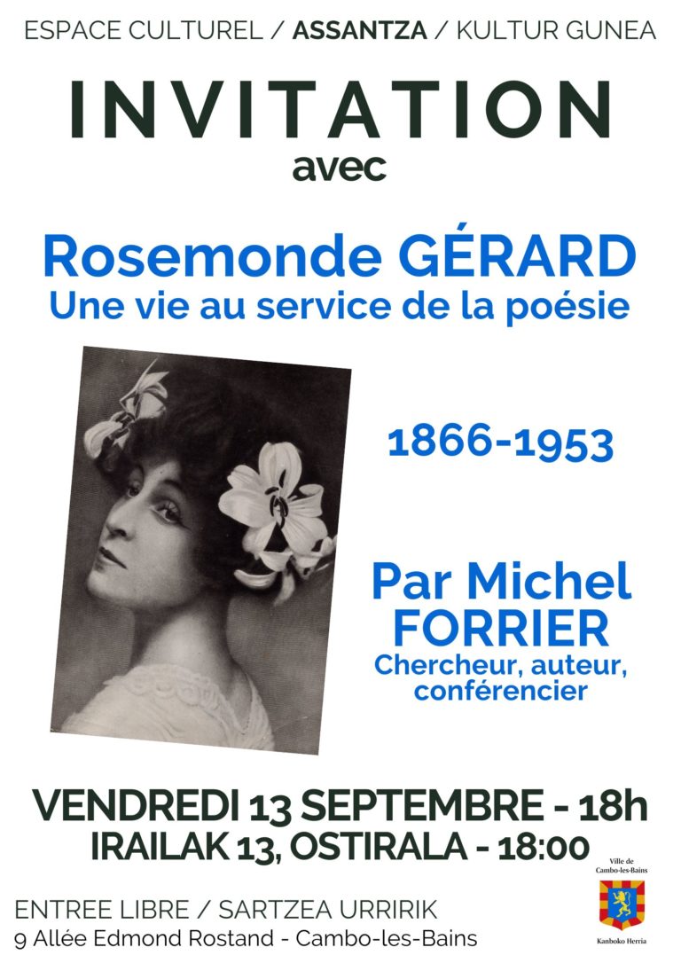 Conférence : « Rosemonde Gérard, une vie au se ...