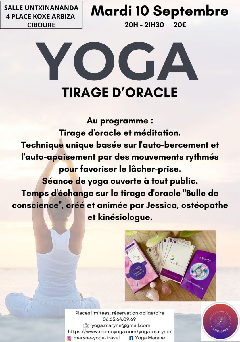 Yoga et tirage d'oracle