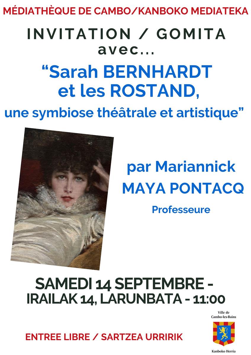 Conférence sur Sarah Bernhardt par Mariannick  ...