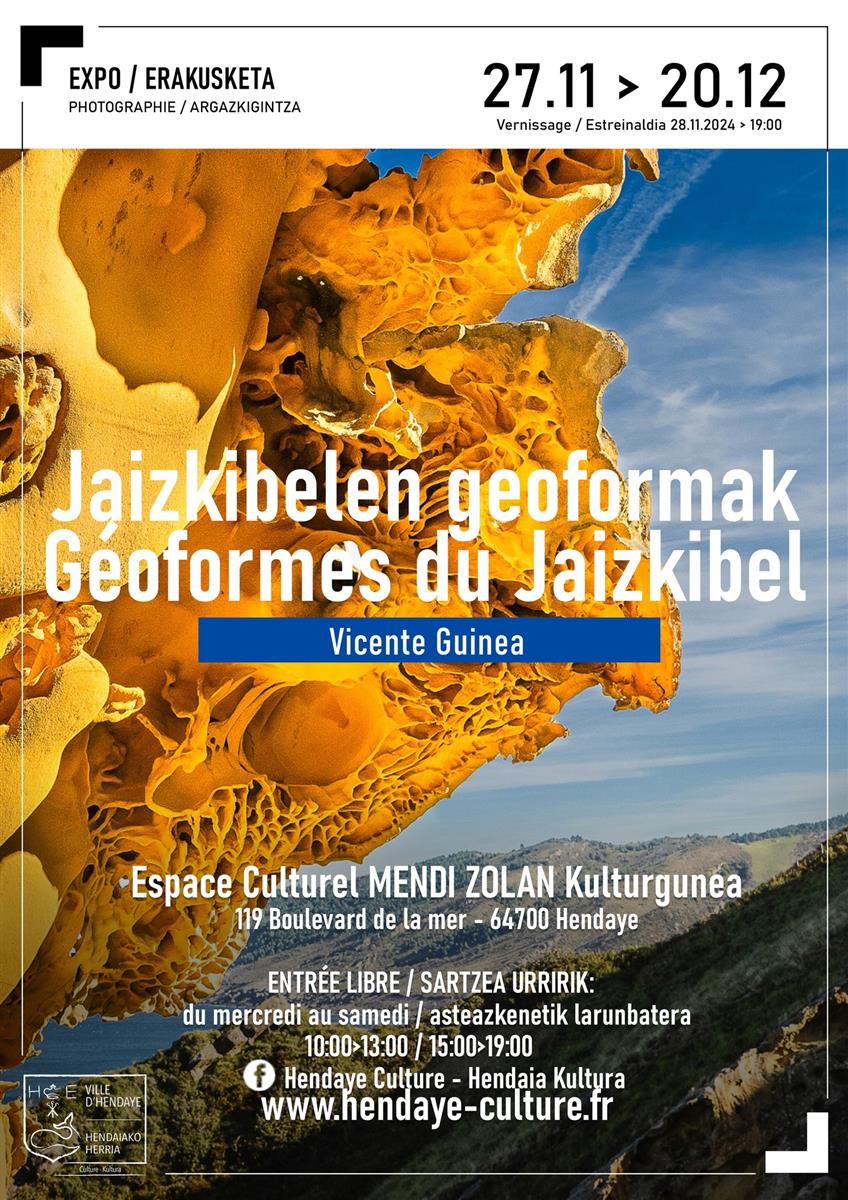 Exposition de photos - Géoformes du Jaizkibel