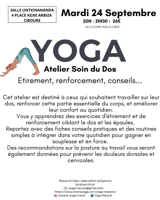 Yoga Atelier Soin du Dos