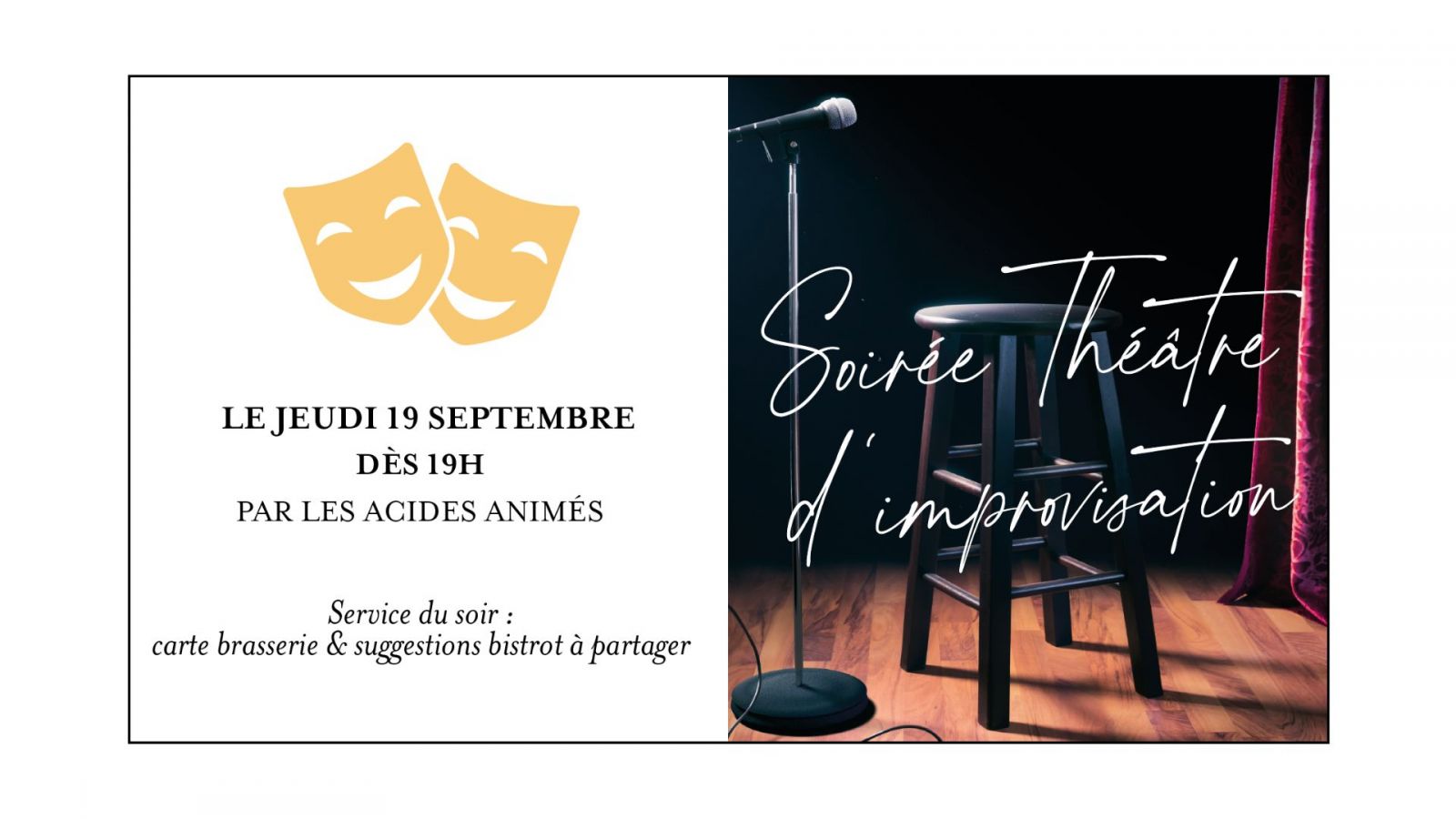 Soirée Théâtre d'improvisation