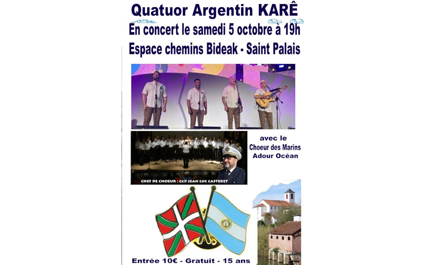 Concert du quatuor vocal argentin KARÊ, accomp ...