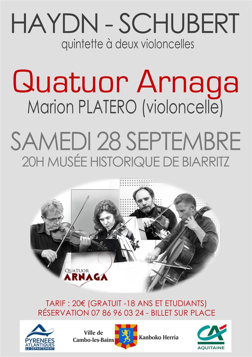 Concert du Quatuor Arnaga : Arnaga & Marion Pl ...