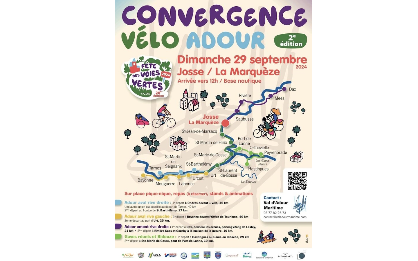 Fête des voies vertes : Convergence Vélo Adour