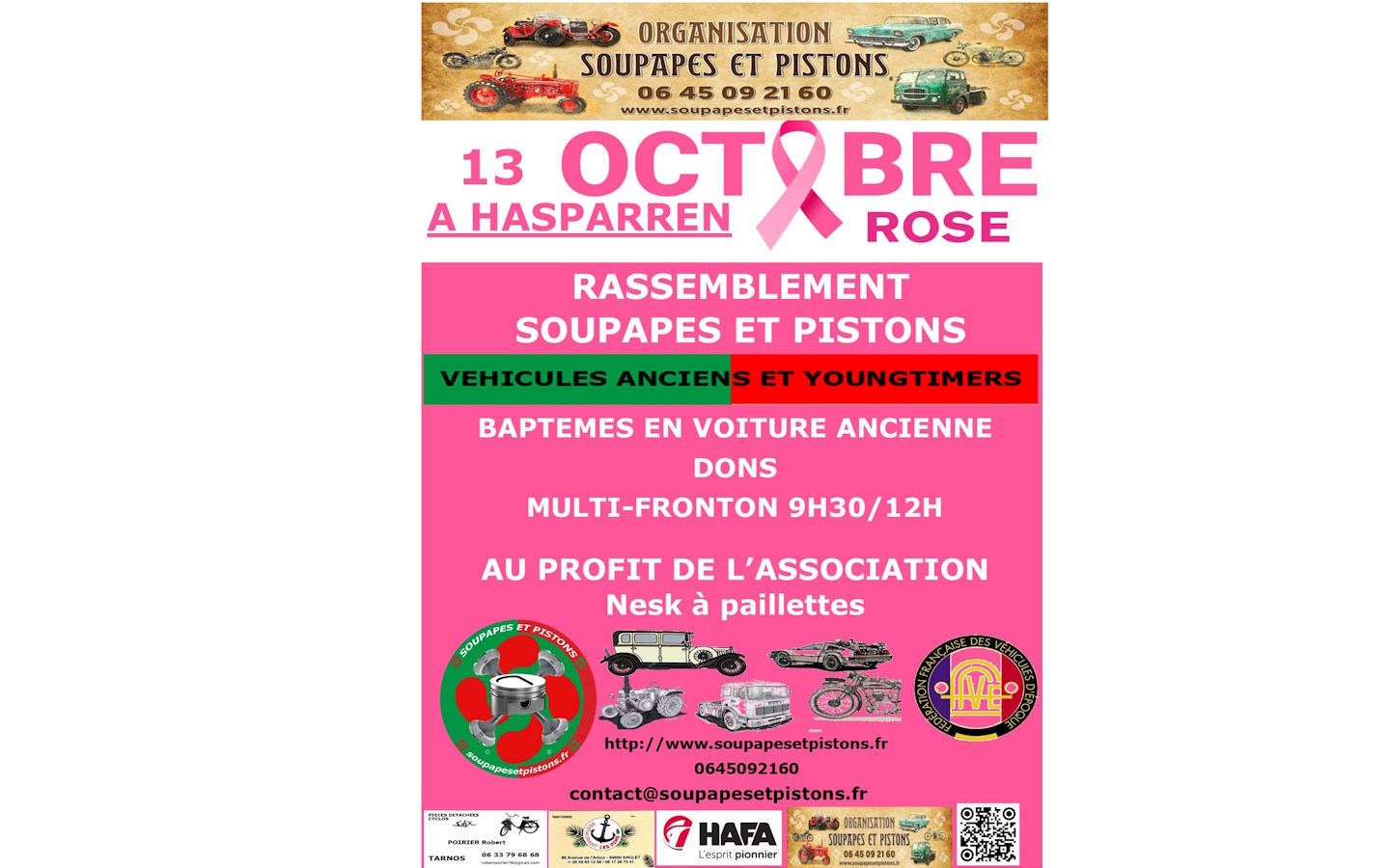 Octobre Rose : Rassemblement du club Soupapes  ...