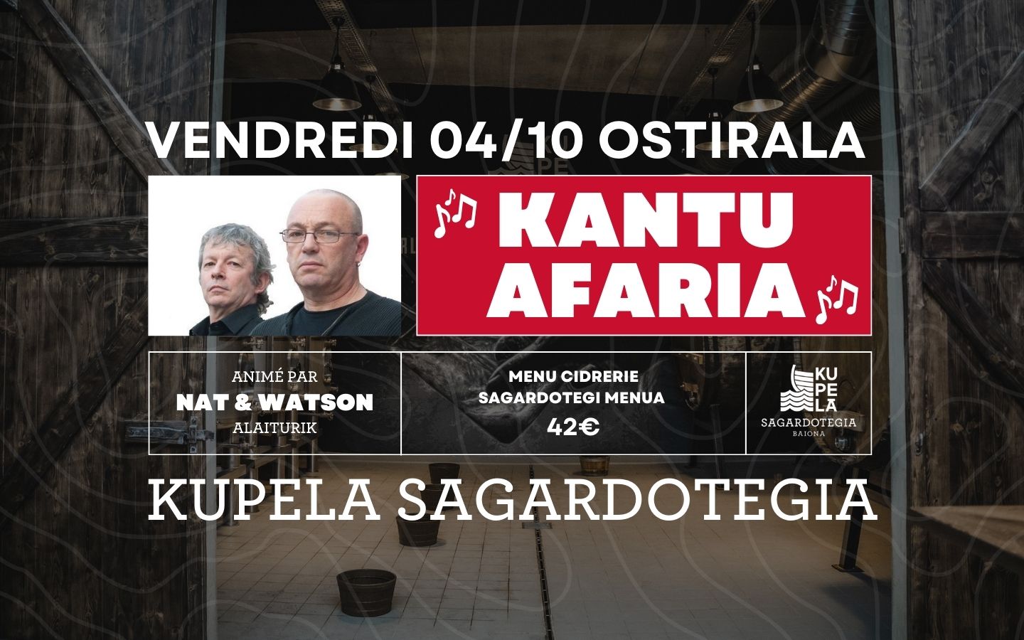 KANTU AFARIA Kupela Sagardotegia