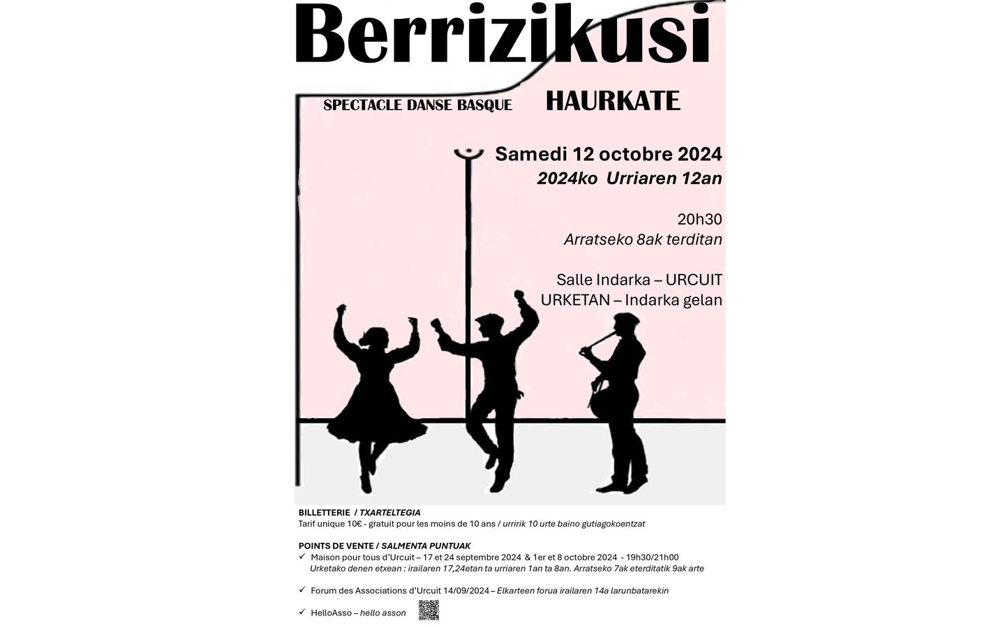 Spectacle danses basques "Berrizikusi