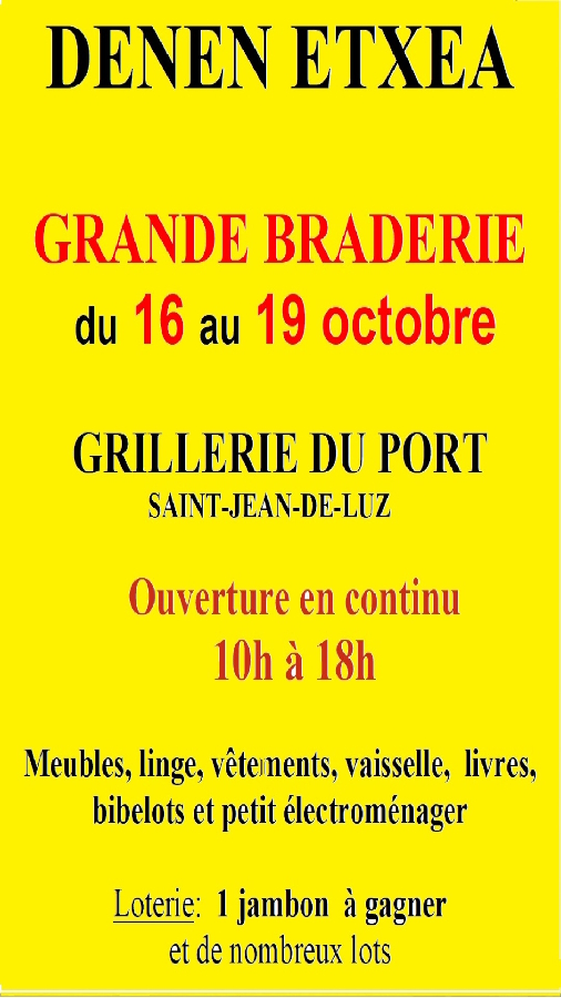 Grande Braderie Denen Etxea