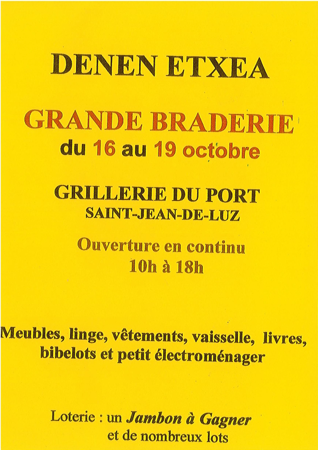 Grande Braderie Denen Etxea