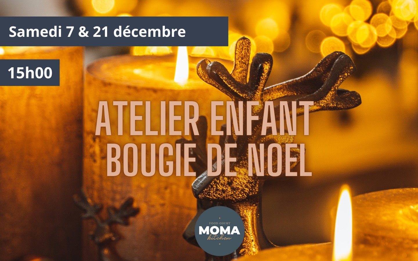 Atelier pour enfants spécial bougie de Noël