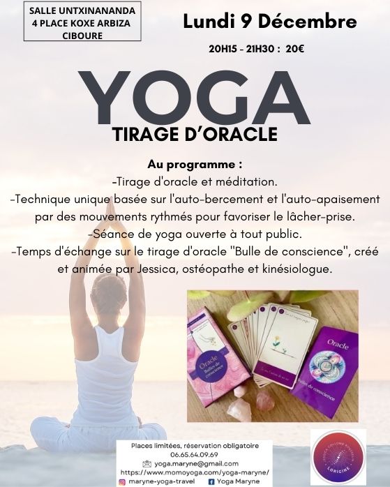 Yoga et tirage d'oracle