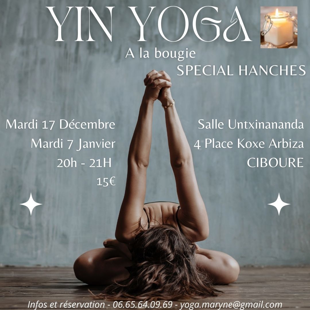 Yin Yoga à la bougie spécial Hanches