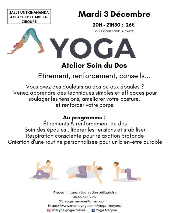 Yoga spécial Dos et épaules votre bien-être